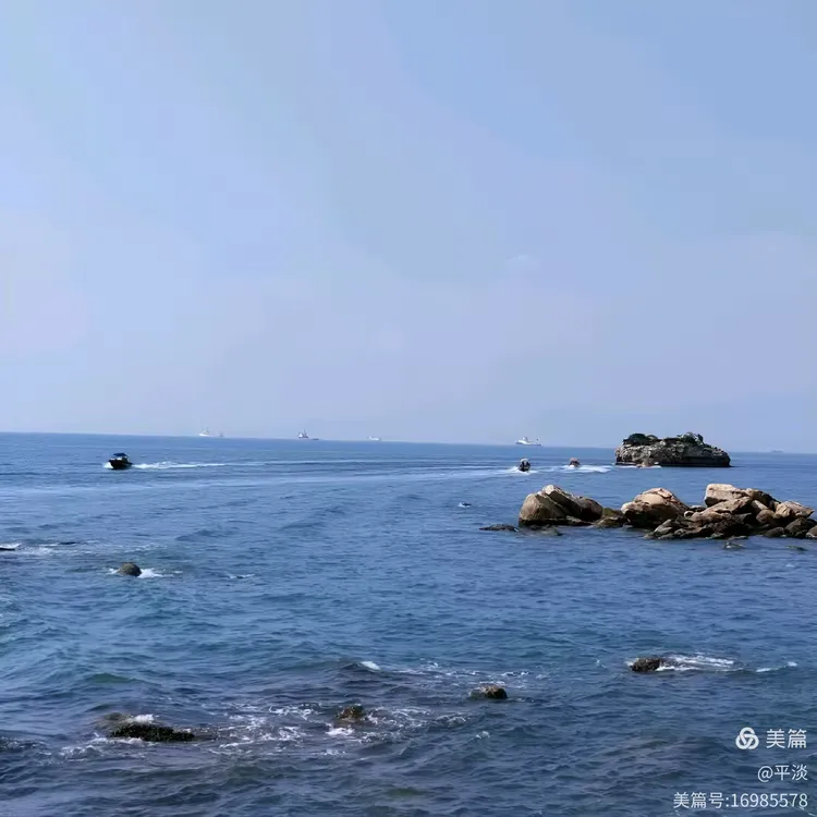 广东惠州巽寮湾美人鱼岛.可从码头坐船到美人鱼岛